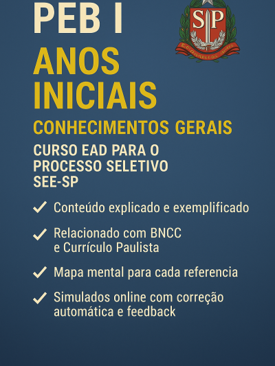 PEBI - Anos Iniciais-  CONHECIMENTOS GERAIS   - PSS - CURSO