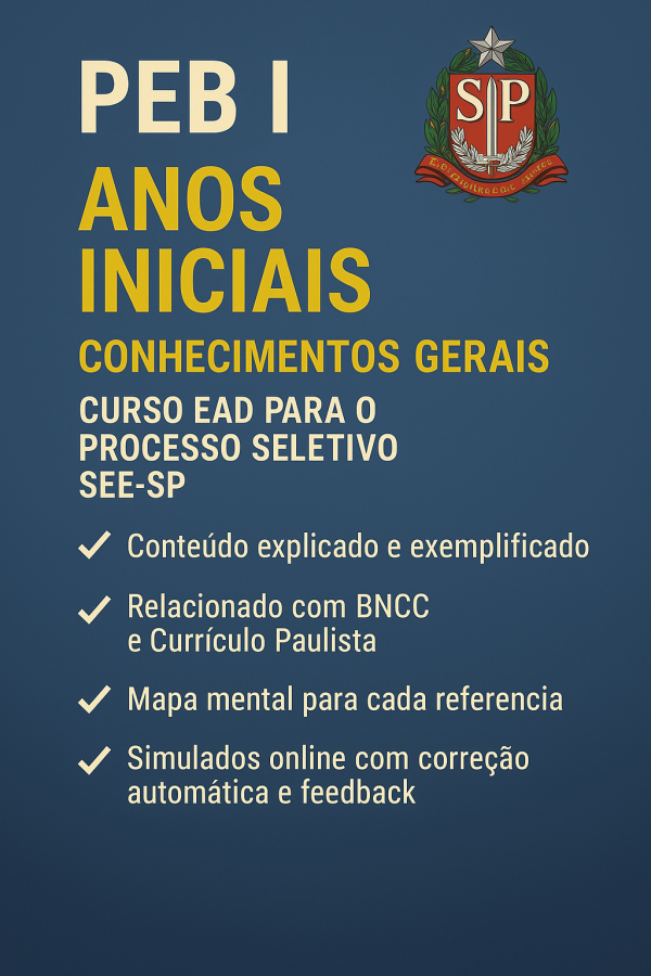 PEBI - Anos Iniciais-  CONHECIMENTOS GERAIS   - PSS - CURSO
